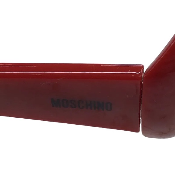 Moschino Retro Heart Shaped Red Sunglasses - Picture 5 of 6